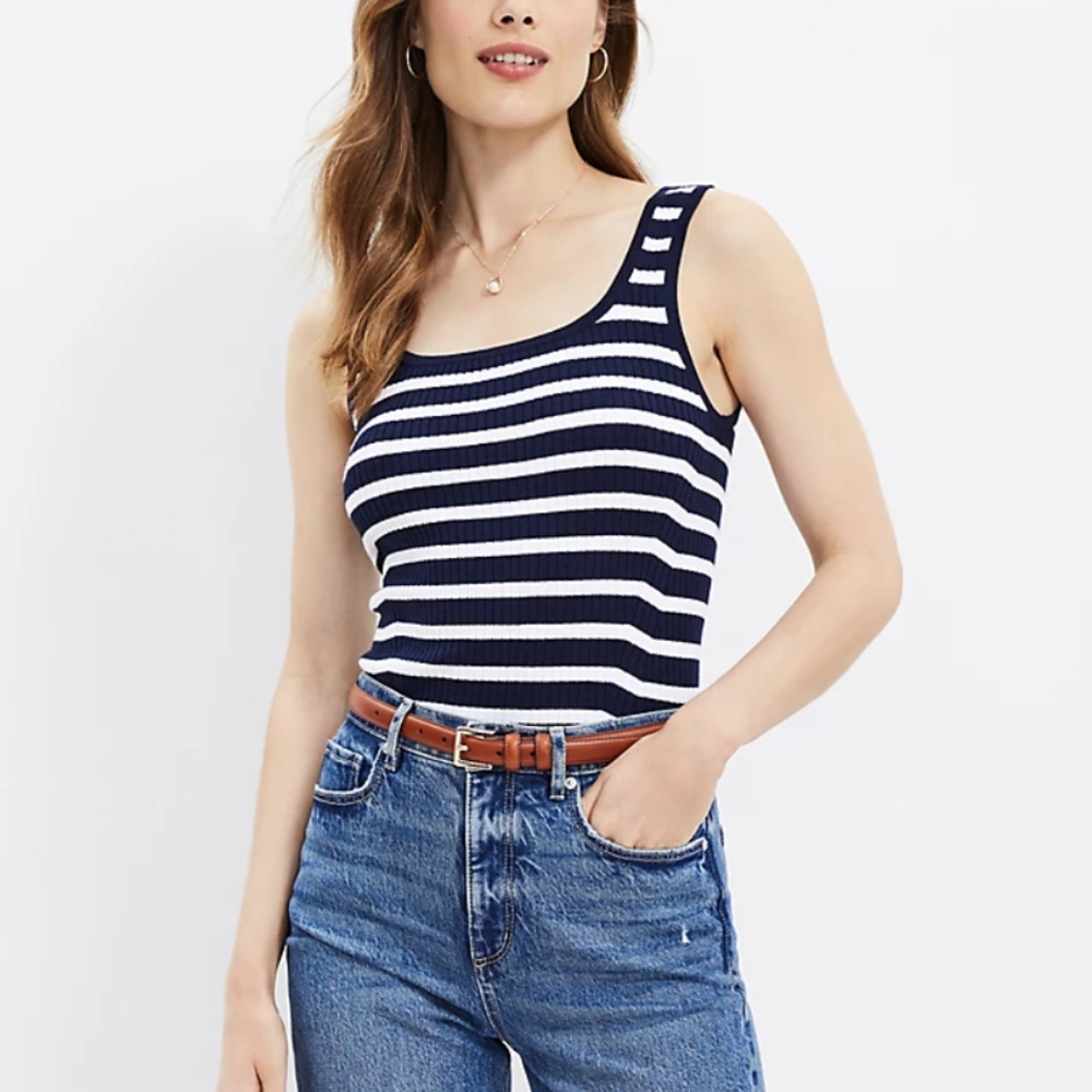 LOFT Ribbed Sweater Tank